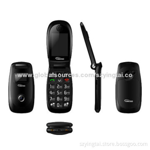 Flip Big Button SOS Mobile Phones for Elder, External Screen and Desk Charger Optional